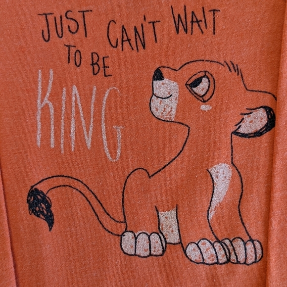 Disney Lion King Simba Onesie Shirt Just Can't Wait to Be King - Picture 2 of 3